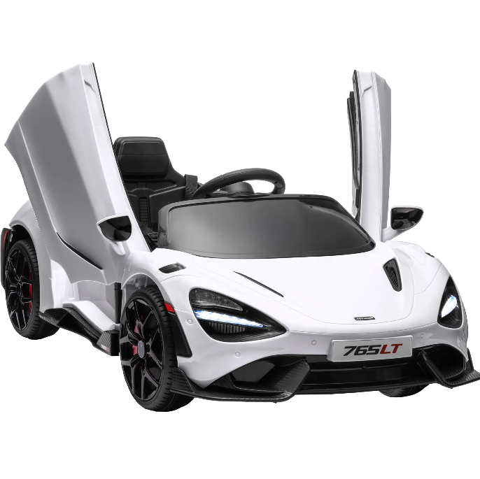 Elbil för Barn McLaren 765LT med Fjärrkontroll Vit