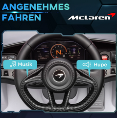 Elbil för Barn McLaren 765LT med Fjärrkontroll Vit