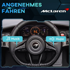 Elbil för Barn McLaren 765LT med Fjärrkontroll Svart