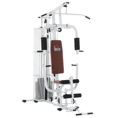 Multigym med 45 kg Vikter Vit 150 x 110 x 210 cm