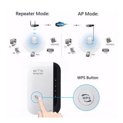 WIFI förstärkare/Repeater med kraftig räckvid - Svart - Pryldeals.se