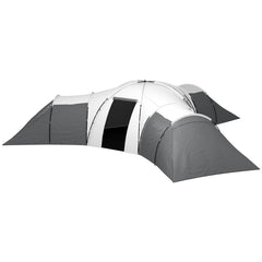 Campingtält för 6 - 9 Personer 4 Rum 615 x 615 x 225 cm Grå