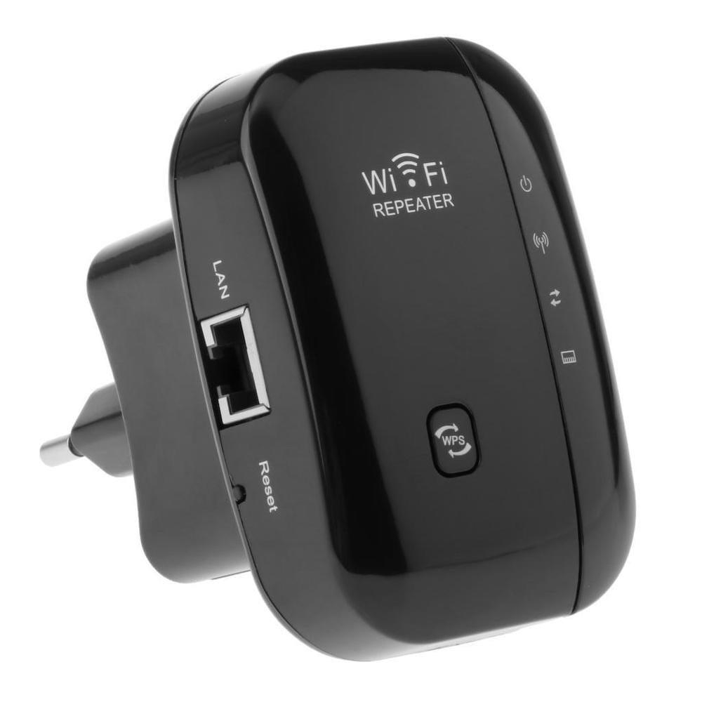 WIFI förstärkare/Repeater med kraftig räckvid - Svart - Pryldeals.se