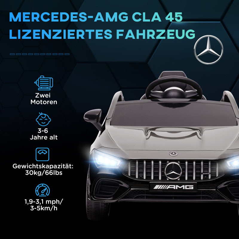 Ebil för Barn Mercedes-AMG CLA 45 med Fjärrkontroll Svart