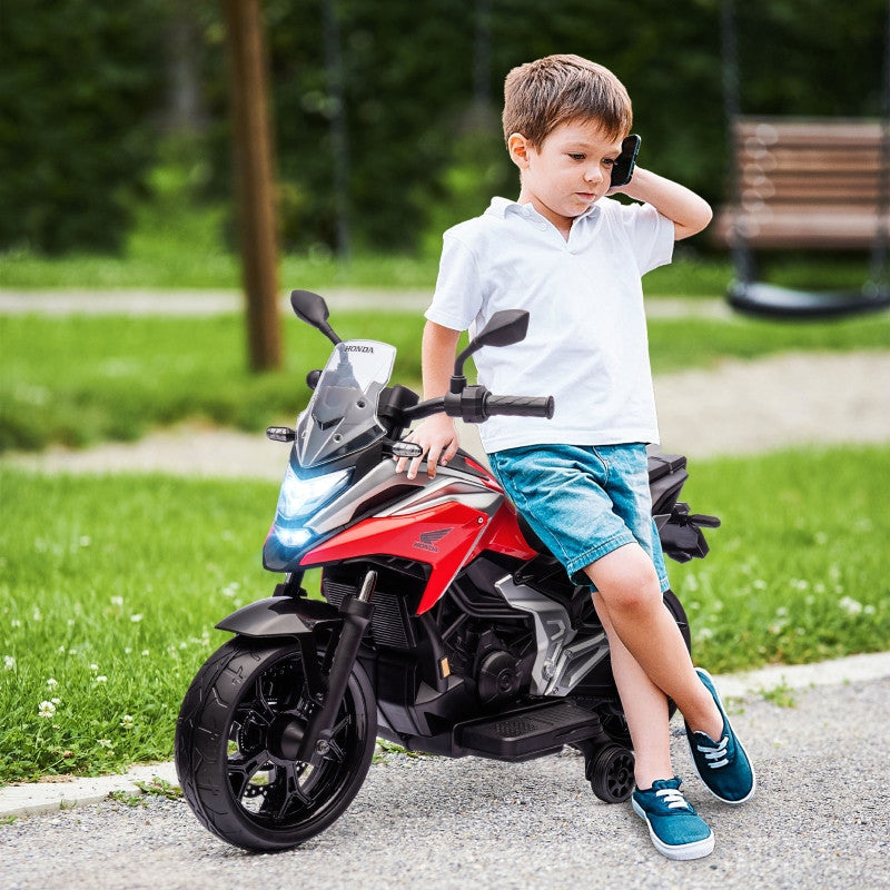 El Motorcykel Honda för Barn 3-6 år, 3 km/h - Röd