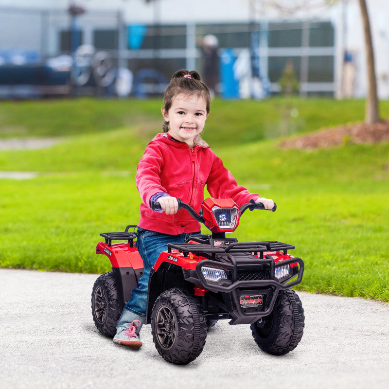 Elbil för Barn ATV Fyrhjuling Röd 3-6 år