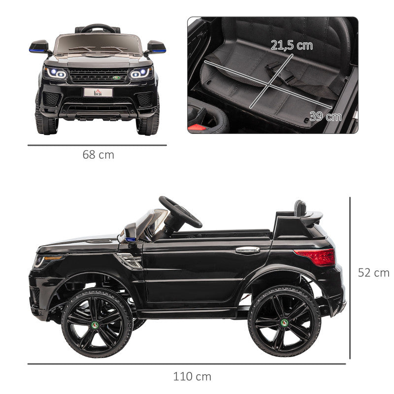 Elbil för Barn Range Rover med Fjärrkontroll Svart