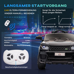 Elbil för Barn Range Rover med Fjärrkontroll Svart