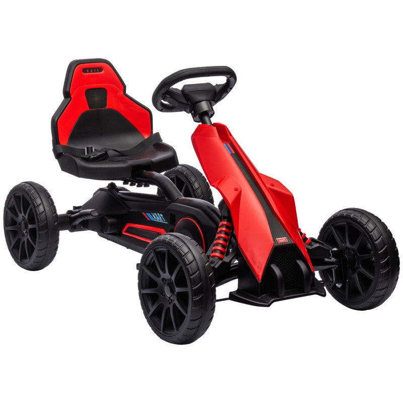 GoKart Trampbil För Barn 3-8 år Röd 100 x 58 x 59 cm