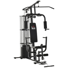 Multigym inkl. 45 kg Vikter Lat Pulldown Bencurl