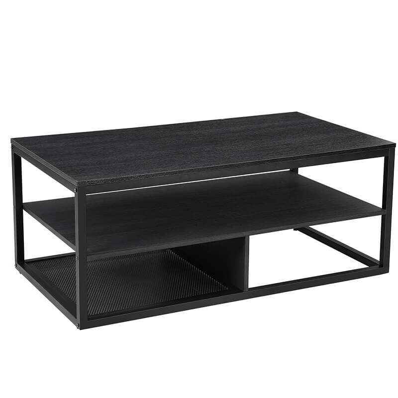 Soffbord 110 x 60 x 45 cm Modern Svart Industriell Design